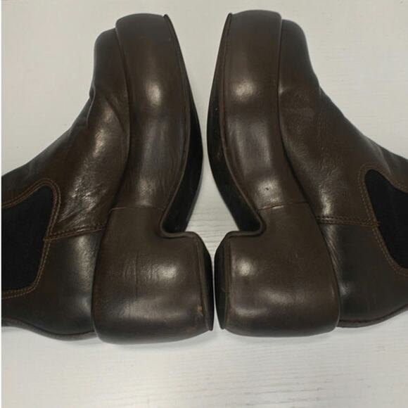 Brown Leather Platform Booties by Everlane sz 5.5 - Picture 6 of 9